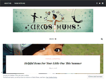 Tablet Screenshot of circusmums.com